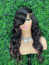 Load image into Gallery viewer, Best friend 22” warm brown w/sangria highlights